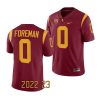 2022 23 usc trojans korey foreman cardinal game college football jersey scaled