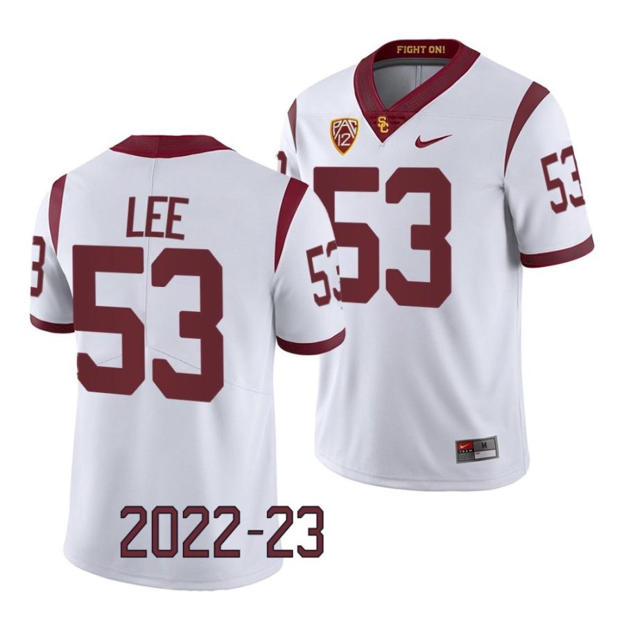 2022 23 usc trojans shane lee white college football game jersey scaled