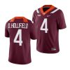 2022 23 virginia tech hokies dax hollifield maroon college football nil replica jersey scaled