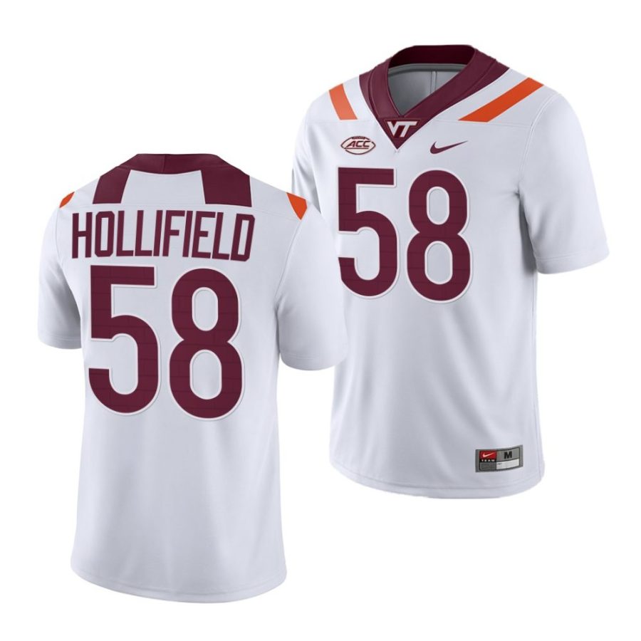 2022 23 virginia tech hokies jack hollifield white college football nil replica jersey scaled