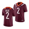2022 23 virginia tech hokies jadan blue maroon college football nil replica jersey scaled