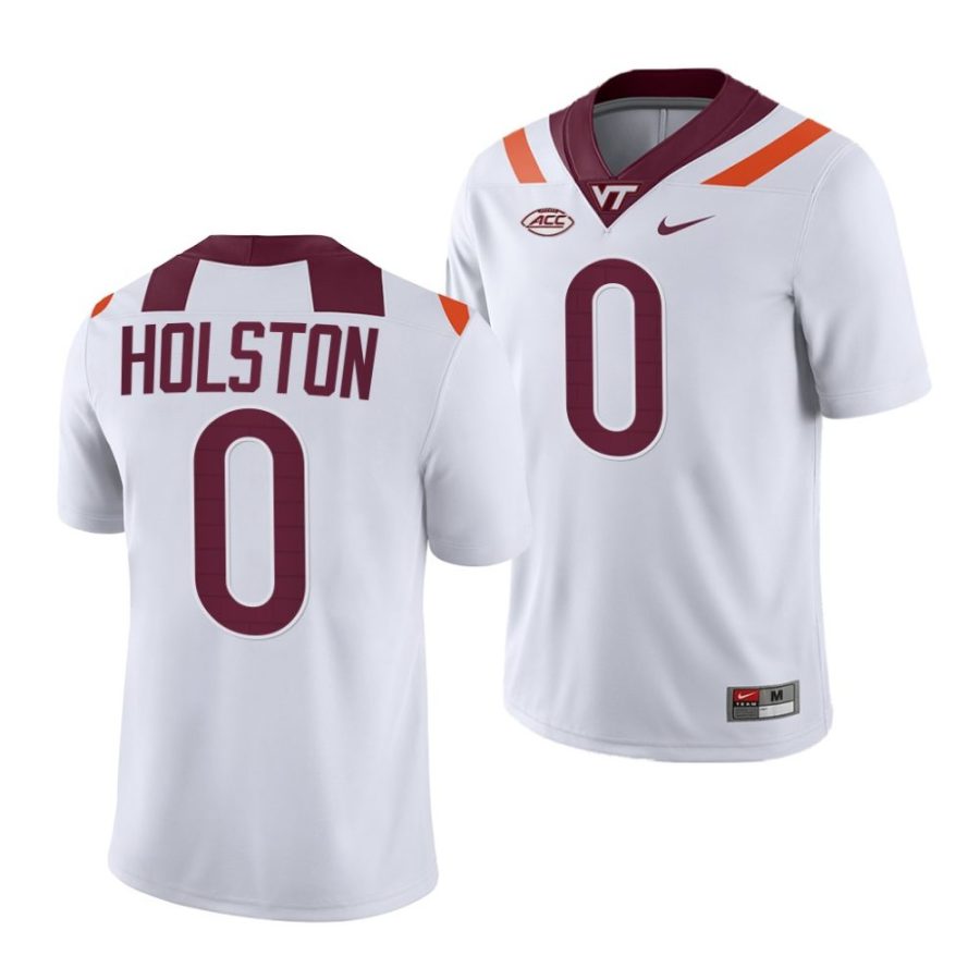 2022 23 virginia tech hokies jalen holston white college football nil replica jersey scaled