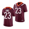 2022 23 virginia tech hokies keshawn king maroon college football nil replica jersey scaled