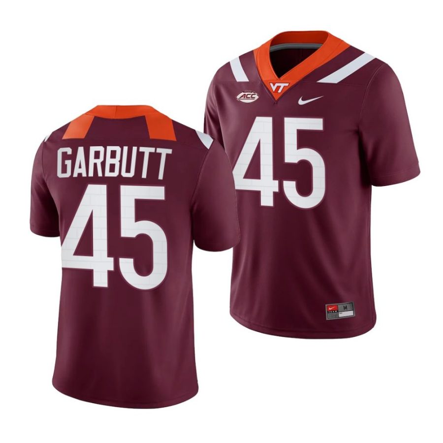 2022 23 virginia tech hokies tyjuan garbutt maroon college football nil replica jersey scaled
