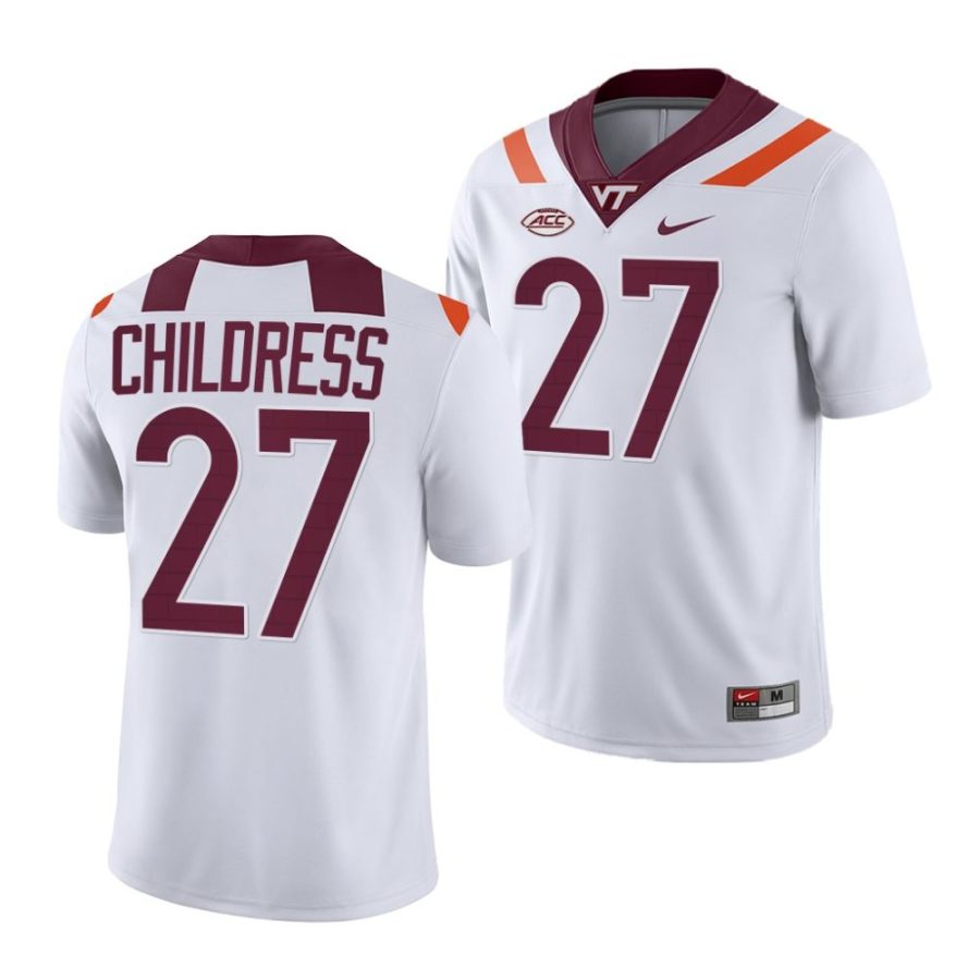 2022 23 virginia tech hokies tyler childress white college football nil replica jersey scaled