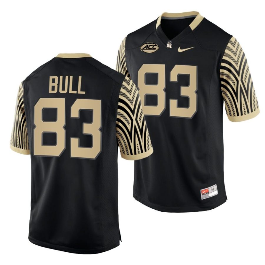 2022 23 wake forest demon deacons jaeger bull black college football jersey scaled