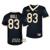 2022 23 wake forest demon deacons jaeger bull black untouchable game football jersey scaled