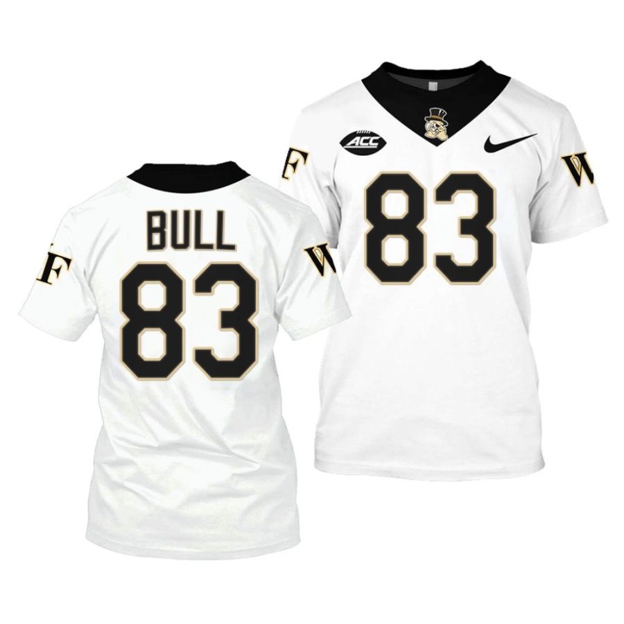 2022 23 wake forest demon deacons jaeger bull white college football shirt jersey scaled