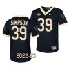 2022 23 wake forest demon deacons zavier simpson black untouchable game football jersey scaled