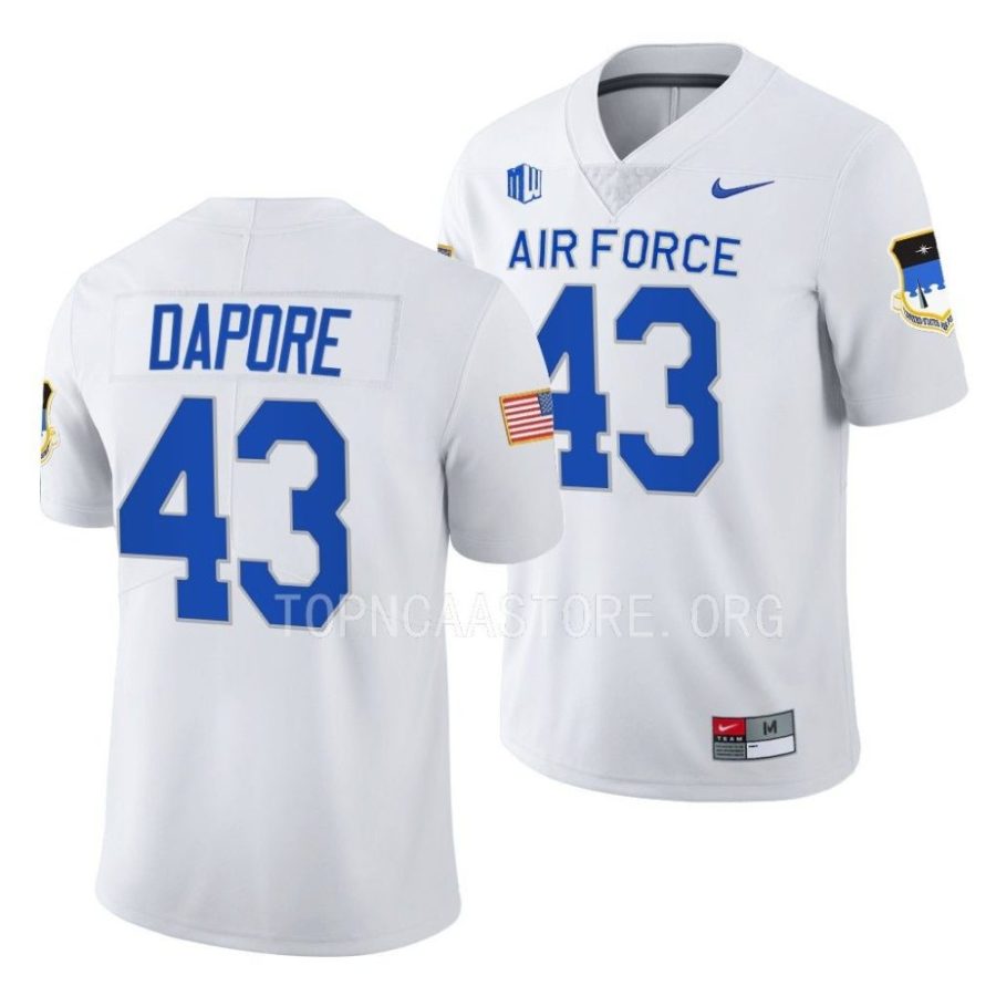 2022 air force falcons matthew dapore white college football jersey scaled