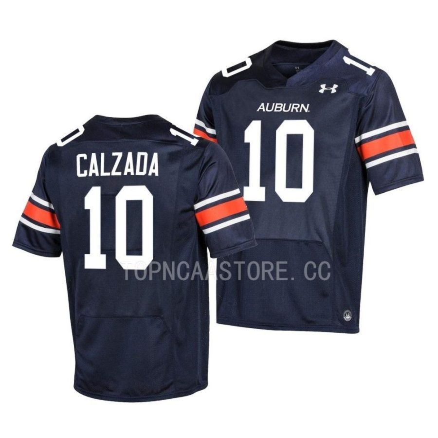 2022 auburn tigers zach calzada navy college football replica jersey scaled