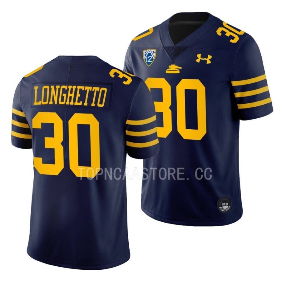 2022 cal bears dario longhetto navy 125th big game edition football jersey scaled