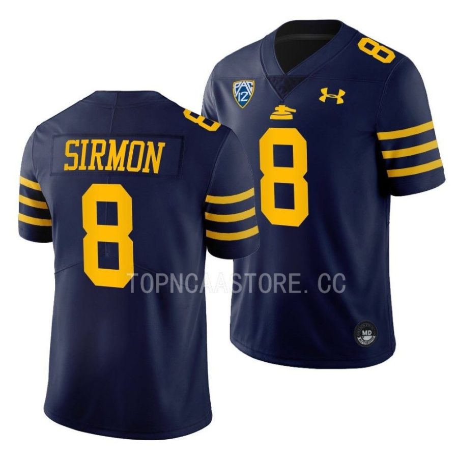 2022 cal bears jackson sirmon navy 125th big game edition football jersey scaled