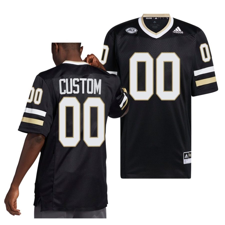 2022 georgia tech yellow jackets custom black alternate premier football jersey scaled