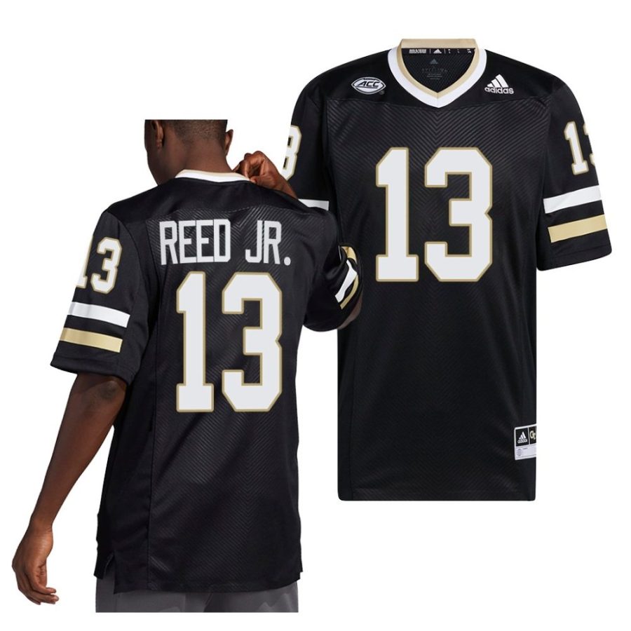 2022 georgia tech yellow jackets eric reed jr. black alternate premier football jersey scaled