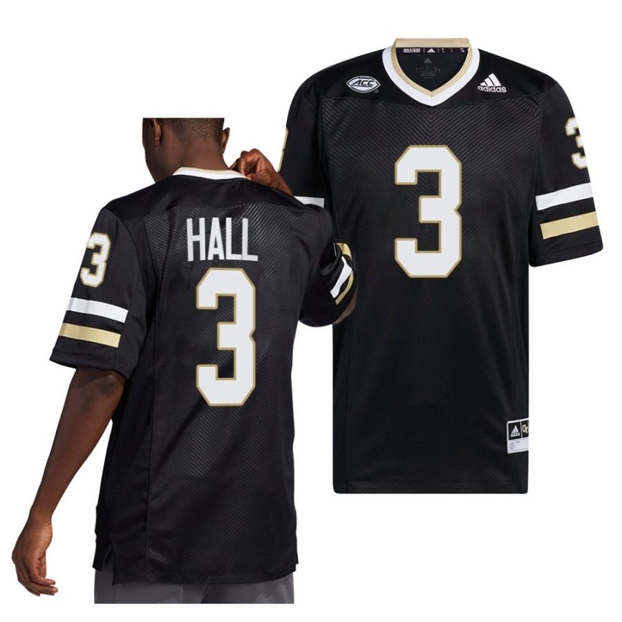 2022 georgia tech yellow jackets hassan hall black alternate premier football jersey scaled