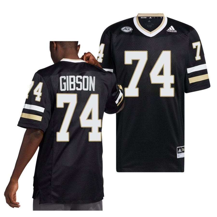 2022 georgia tech yellow jackets tyler gibson black alternate premier football jersey scaled