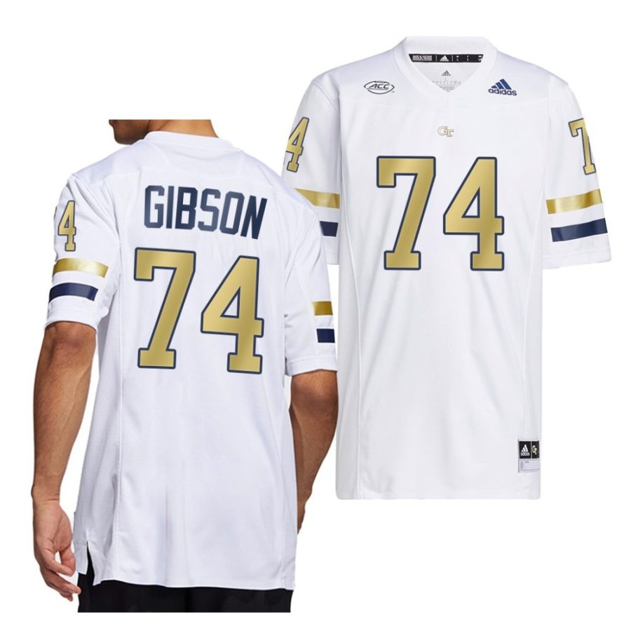 2022 georgia tech yellow jackets tyler gibson white home premier football jersey scaled