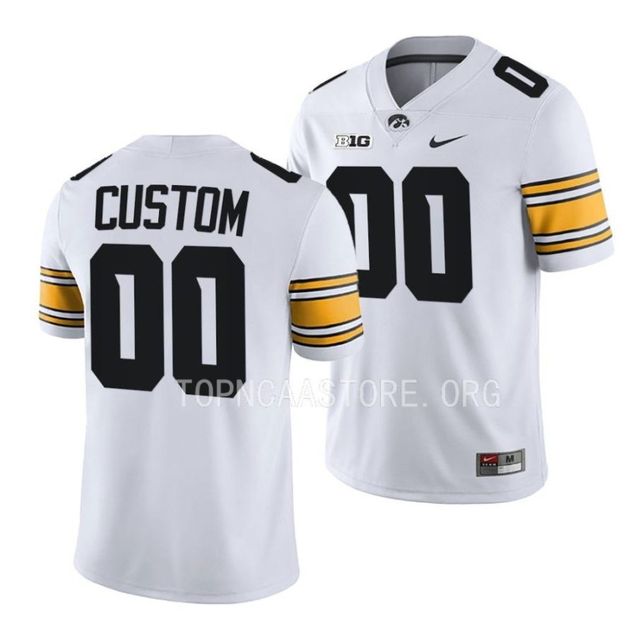 2022 iowa hawkeyes custom white college football jersey scaled