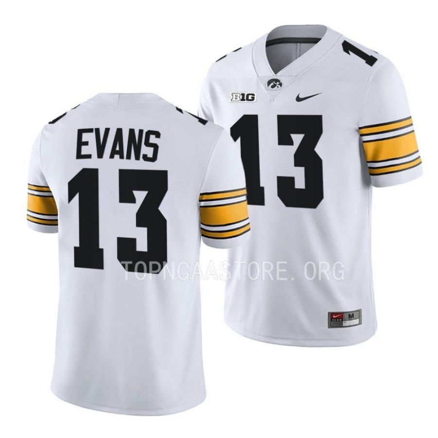 2022 iowa hawkeyes joe evans white college football jersey scaled