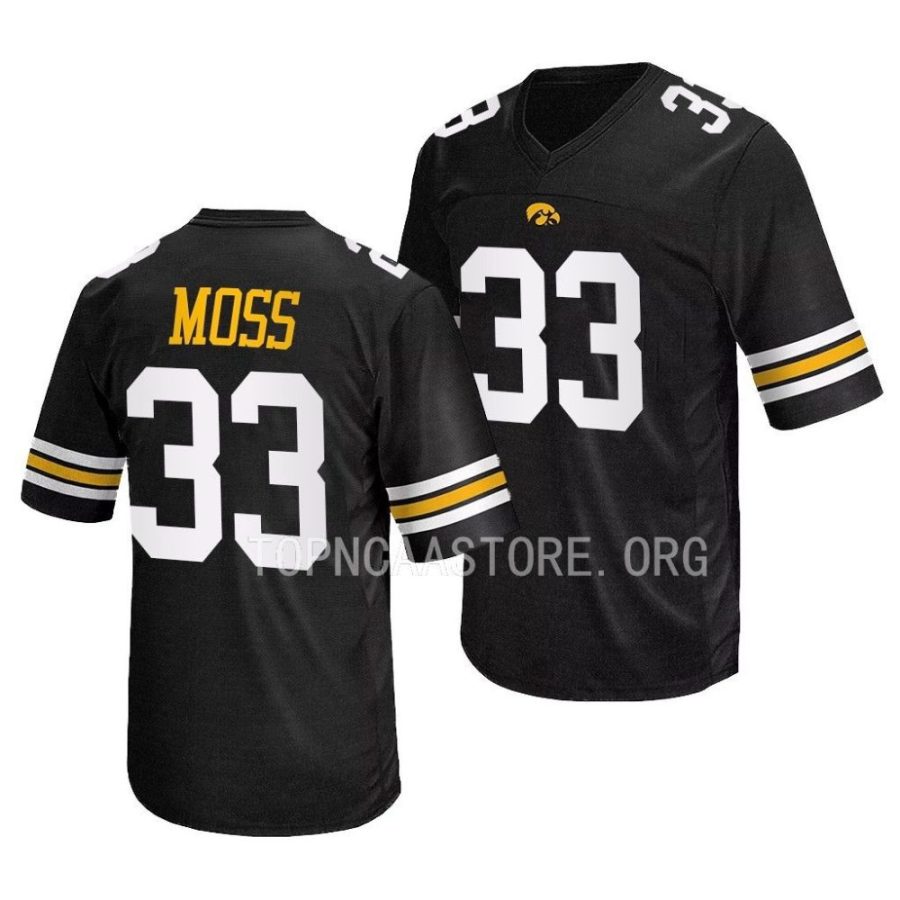 2022 iowa hawkeyes riley moss black replica football jersey scaled