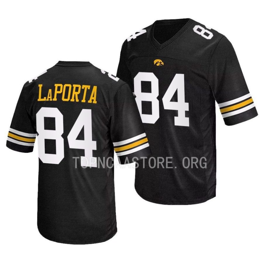 2022 iowa hawkeyes sam laporta black replica football jersey scaled