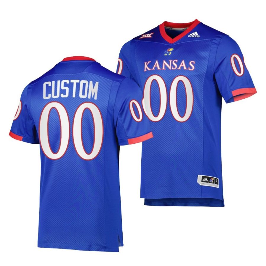 2022 kansas jayhawks custom royal premier football jersey scaled