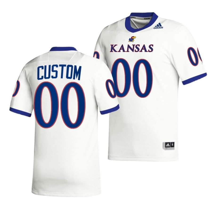 2022 kansas jayhawks custom white premier football jersey scaled