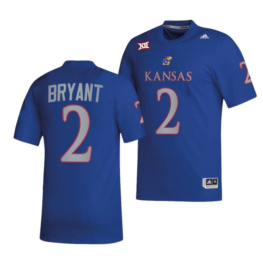 2022 kansas jayhawks jacobee bryant royal college football nil replica jersey scaled