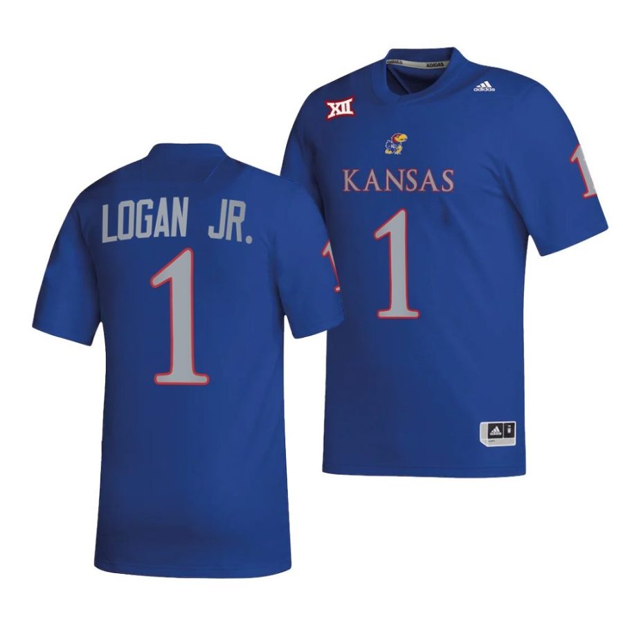 2022 kansas jayhawks kenny logan jr. royal college football nil replica jersey scaled