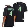 2022 miami hurricanes jaylan knighton black miami nights premier strategy jersey scaled