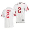 2022 nebraska huskers caleb tannor white premier football jersey scaled