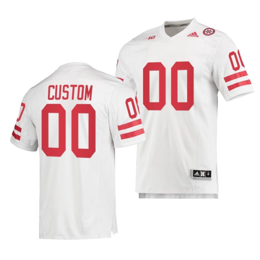 2022 nebraska huskers custom white premier football jersey scaled