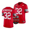 2022 ohio state buckeyes treveyon henderson scarlet 100th anniversary woody football jersey scaled