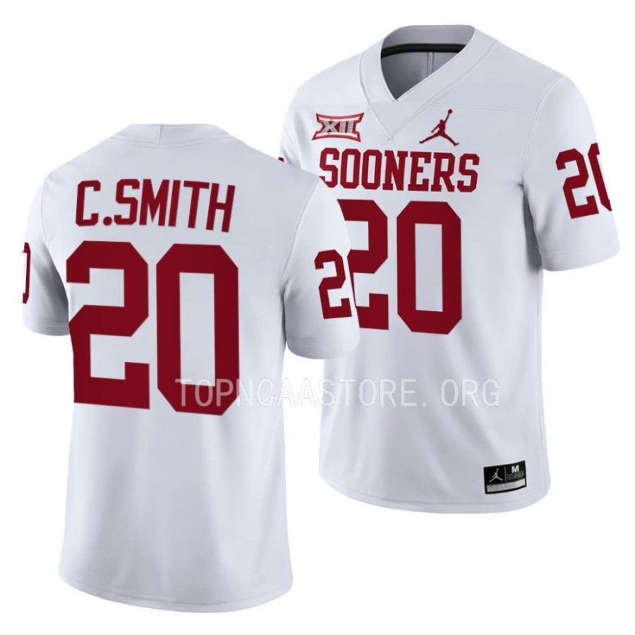 2022 oklahoma sooners clayton smith white college football game jersey scaled