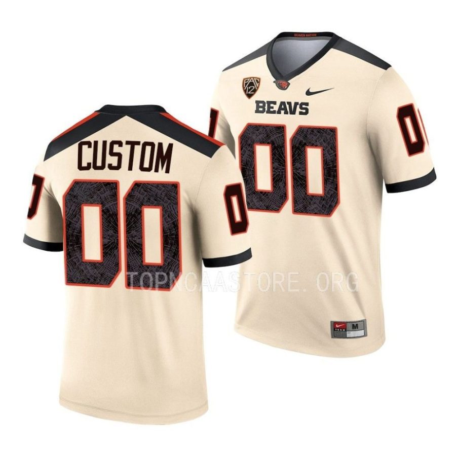 2022 oregon state beavers custom cream alternate football legend jersey scaled