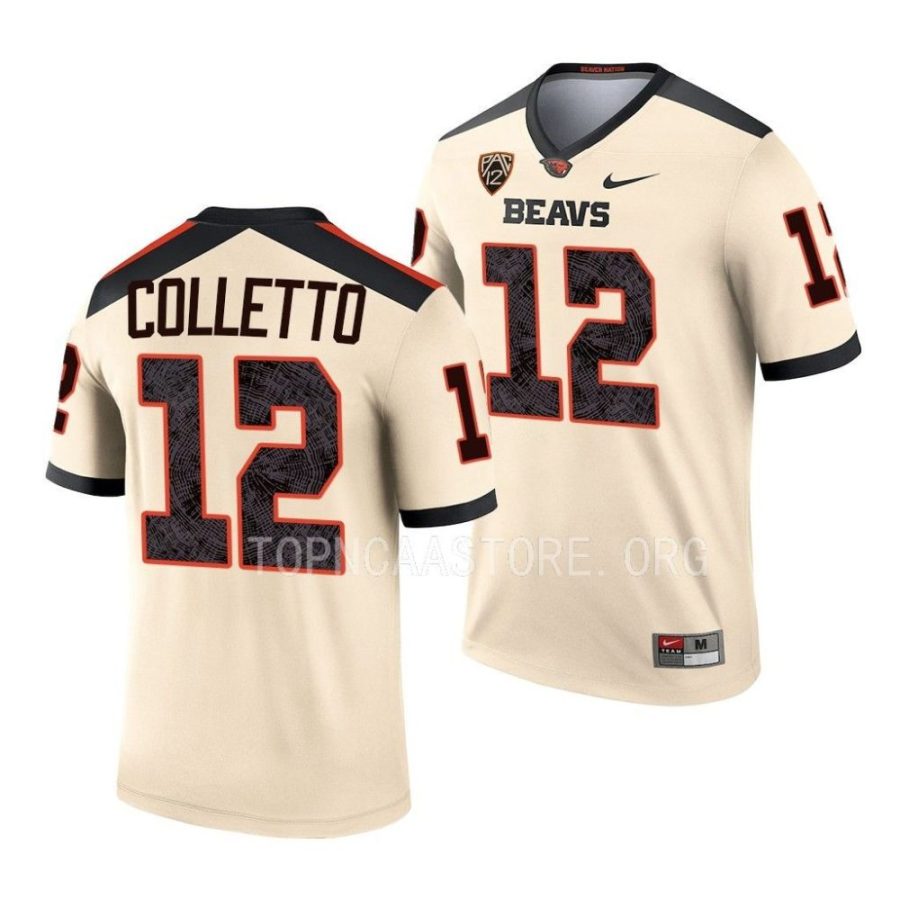 2022 oregon state beavers jack colletto cream alternate football legend jersey scaled