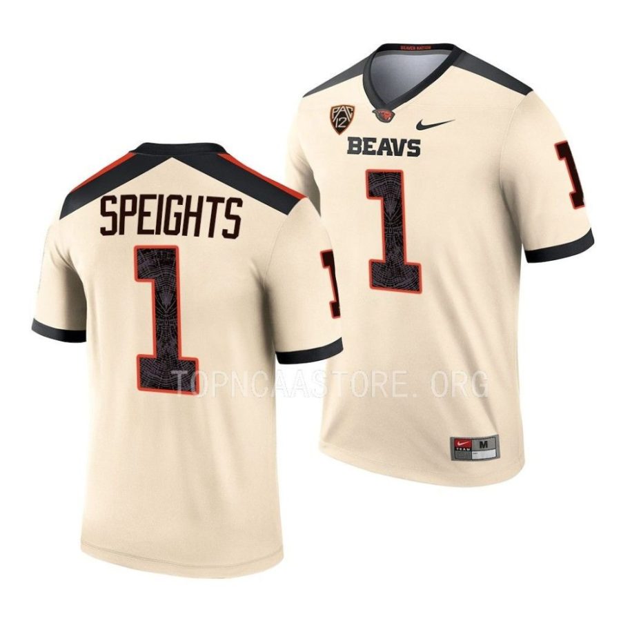 2022 oregon state beavers omar speights cream alternate football legend jersey scaled