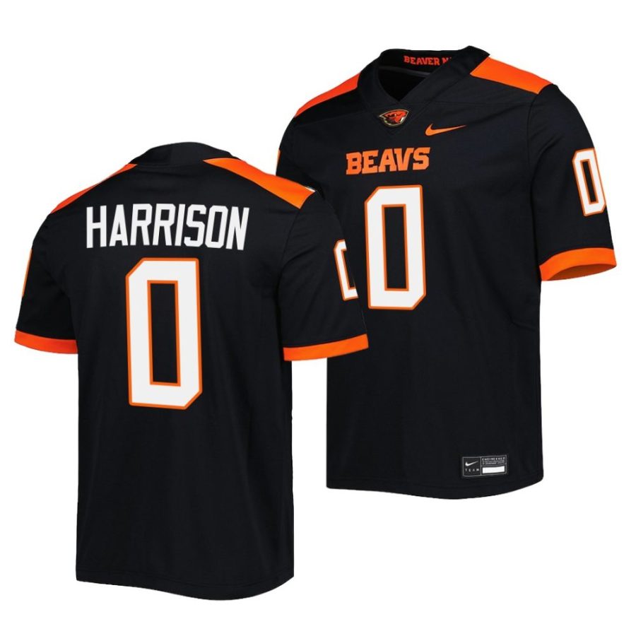 2022 oregon state beavers tre'shaun harrison black untouchable football jersey scaled