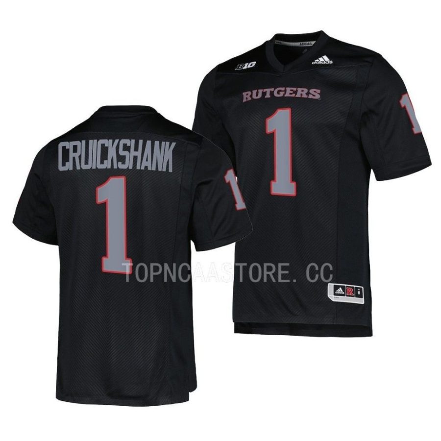 2022 rutgers scarlet knights aron cruickshank black premier football jersey scaled