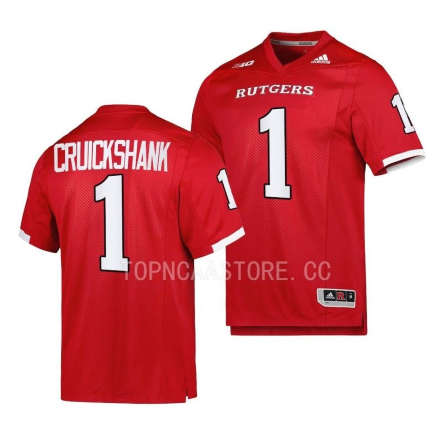 2022 rutgers scarlet knights aron cruickshank scarlet premier football jersey scaled