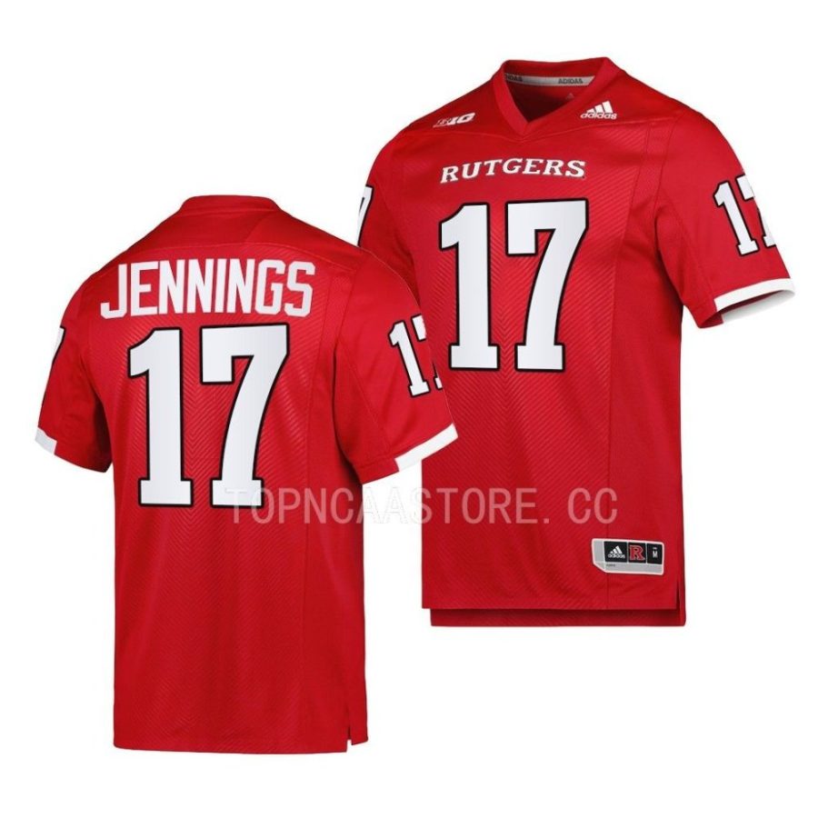 2022 rutgers scarlet knights deion jennings scarlet premier football jersey scaled