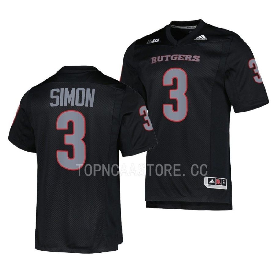 2022 rutgers scarlet knights evan simon black premier football jersey scaled