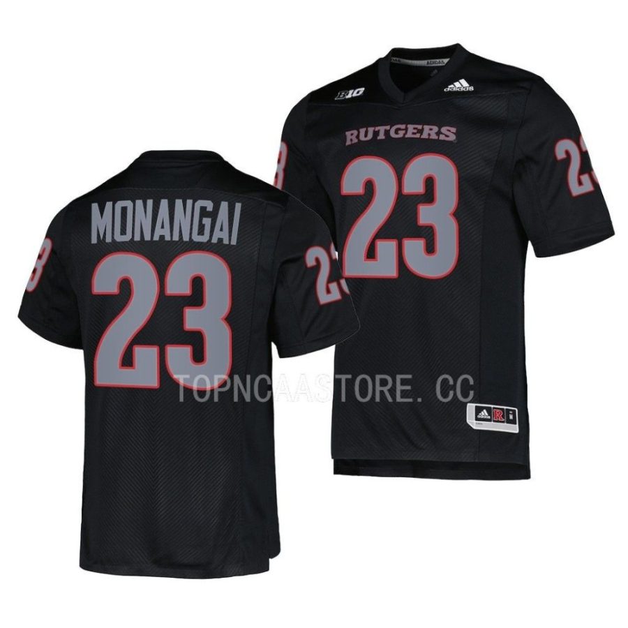 2022 rutgers scarlet knights kyle monangai black premier football jersey scaled