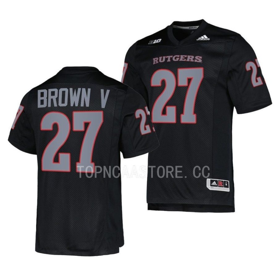 2022 rutgers scarlet knights samuel brown v black premier football jersey scaled