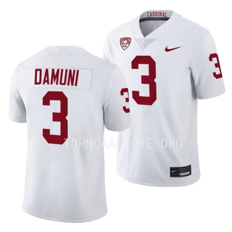 2022 stanford cardinal levani damuni white limited football jersey scaled