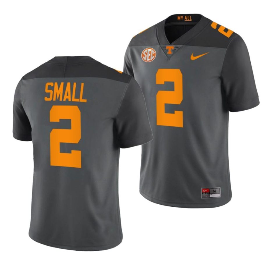 2022 tennessee volunteers jabari small grey smokey grey series football jersey scaled