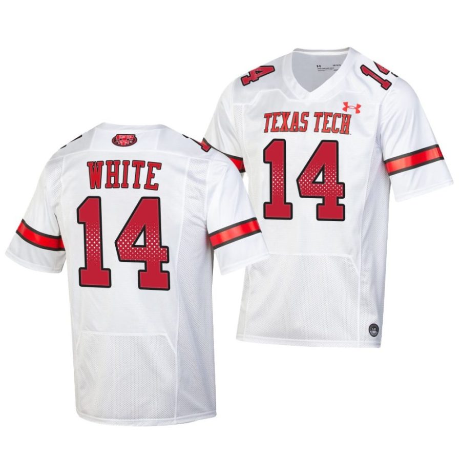 2022 texas tech red raiders xavier white white throwback replica football jersey scaled