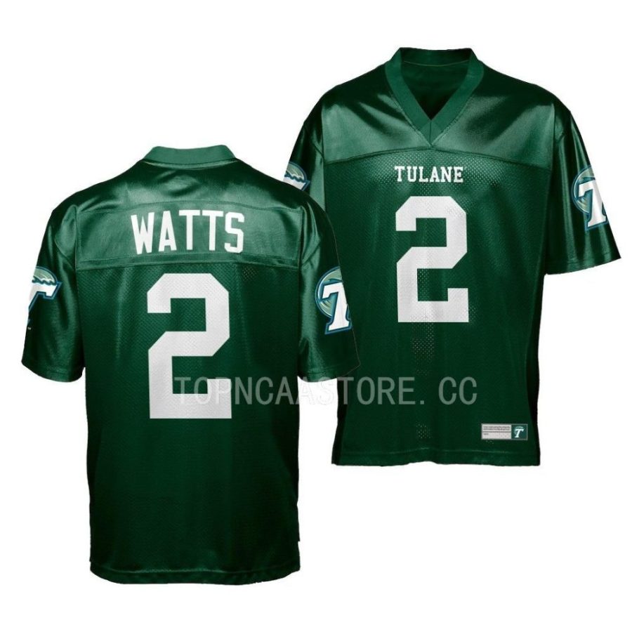 2022 tulane green wave duece watts green college football jersey scaled
