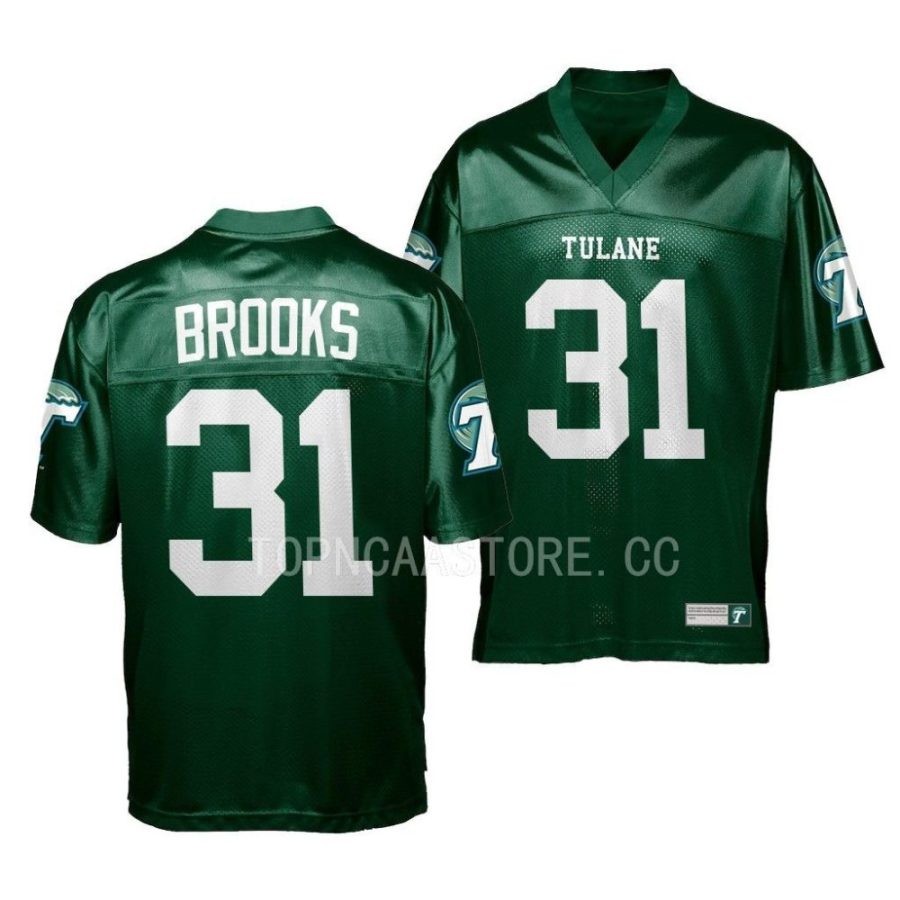 2022 tulane green wave larry brooks green college football jersey scaled